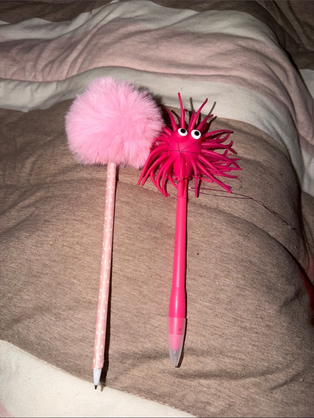 Target Pink Plush Pom & Bright Pink Tentacle Bird Toy Duo